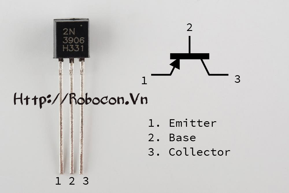 Sơ đồ chân transistor 2N3906