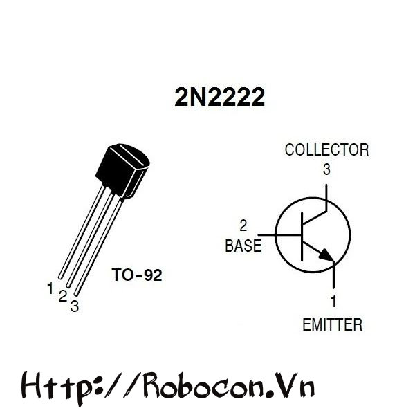 Sơ đồ chân transistor 2N2222